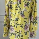 Loft  Yellow Floral Long Sleeve Shift Dress 4 Photo 1