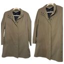 London Fog  Ladies Army Green Zip Up Casual Trench Coat/Jacket Size Small Regular Photo 1