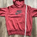 Nike  Air Women’s Rust Red Pullover Hoodie Sweatshirt Size Large Photo 11