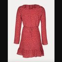 Realisation Par The Alexandra Red Star 100% Silk Long Sleeve Wrap Mini Dress XXS Photo 3