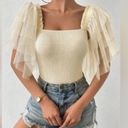 Free People Kill The Lights Ruffle Bodysuit Size M Photo 0