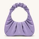 JW Pei Gabbi Ruched Hobo Handbag in Purple Photo 0