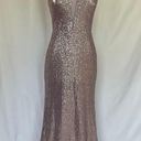 AQUA Women's Formal Dress by  Size 6 Purple Sequined Sleeveless Long Evening Gown Photo 2