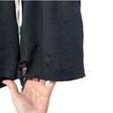 n:philanthropy NWT  Coco destroyed distressed sweat shorts in vintage black Sz S Photo 3