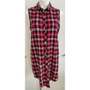 Sans Souci Red Plaid Shirtdress Photo 2