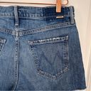 MOTHER DUTCHIE SHORT FRAY RUNNING WITH SCISSORS cut off short frayed jean shorts Blue Size 27 Photo 4