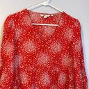 Boden USA BODEN Red and White Floral Babydoll Blouse, US 6/UK 10 Photo 1