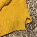 Boohoo  Yellow Long Sleeve V Neck Sweater Size M/L Photo 6