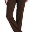 Lafayette 148  Menswear Stretch-Wool Wide Leg Pants Size 12 Brown Photo 0