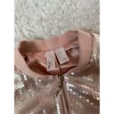 Forever 21  Small Pink All Over Sequin Sparkle Glitter Bomber Jacket Photo 2