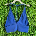 Free People  Intimately Scoop Me Up T-Back Cobalt Blue Bralette Medium/Large Photo 5