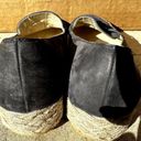 Salvatore Ferragamo  Espadrilles Flat Shoes Slip On Suede Leather Black 8 Photo 3