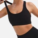 Mate the Label  Organic Cotton Stretch Sports Bra L Black Photo 0