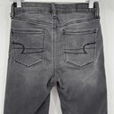 American Eagle  High Rise Jegging Gray Stretch Denim Jeans Women’s Size 00 Short Photo 4