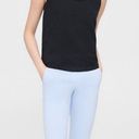 Theory Easy Tank Top in Slub Cotton Black Photo 1