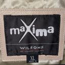 wilson's leather Maxima Wilsons XL Tan Leather Jacket Western Pearl Snap Photo 3