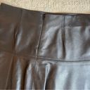 Vince  Black Lambskin Leather Flare Mini Skirt | Size 2 Photo 8