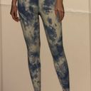 Rbx Active NWT RBX Tie Dye 7/8 Length Legging With Ribbed Waistband Size Medium Cornflower Blue Color  Photo 1