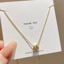 Gold ring pendant necklace women's fashion Photo 0