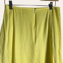 Hugo Boss  Yellow Asymmetric Sharkbite Side Button Midi Skirt Size 4 Photo 5