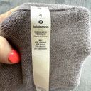 Lululemon  Womens Sweater Size 4 Lightweight Knit Viscose Cashmere Soft Logo Photo 4