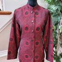 Jennifer Moore  Women Marron Polyester Long Sleeve Buttons Front Jacket Size 10 Photo 0