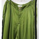 Anthropologie  Diandra Green Satin Pleated Joggers Size 16. B-3 Photo 8