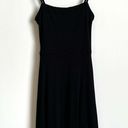 Soprano  Y2K Rib Knit Fit and Flare Cami Dress Black Small Photo 2