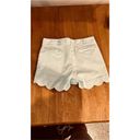 J. McLaughlin  Blue Scalloped Shorts Womens Size  4 Photo 7