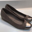 Anne Klein  iFlex Women’s Maysel Faux Leather Brown Chain Link Detail Wedges Photo 2