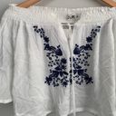 SEEK the Label NWT  Off The Shoulder Embroidered Crop Top size medium Photo 2