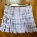 Forever 21 Pink Plaid Skater Skirt  Photo 0