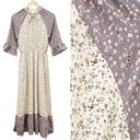 Orange Creek  Prairie Floral Maxi Dress Lavender Cream Cottagecore Size Small Photo 1