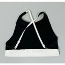 Calvin Klein Black ‘CK’ Logo Graphic Halter Criss-Cross Sports Bra Bralette Lingerie Size M 🖤🤍 Photo 1