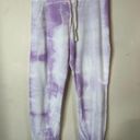 Sundry  Tie Dye Sweatpants Lilac White Pull on‎  Joggers purple, Size 1 Or Small Photo 2