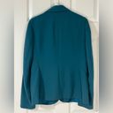 Dark teal blazer suit jacket, jewel toned, large 10/12 Green Photo 4