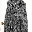 a.n.a . Black & White Cowl Neck Soft Pullover Sweater L Photo 0