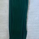 Casual Slit Wrap Elastic High Waist Maxi Draped Skirt Sexy Solid Bodycon Maxi Green Size M Photo 4