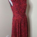 Anthropologie MOULINETTE SOEURS  Dress Red Black Floral Shirt Sleeve Women’s Sz M Photo 0