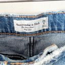 Abercrombie & Fitch  The Mom Short High Rise Jean Shorts Size 28/6 Distressed Photo 2