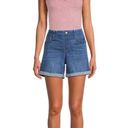 Time & Tru New  Women's Denim Shorts with Cuffed Hem Size: L (12-14) Photo 2