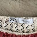 ZARA  crochet knit mini top Size Medium Photo 4