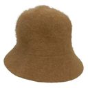 David & Young  1990's Women's Bucket Hat ANGORA Blend Camel Tan Brown OS Photo 0