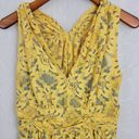 Tracy Reese Plenty by  Womens Dress Size 8 Yellow Niki Lace Sleeveless Lined Mini Photo 7