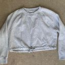 Champion  Heather Grey Cropped Crewneck Sweatshirt Size M Photo 0