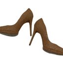 Brian Atwood B  Bffredrique Metallic Cork Pumps 9.5 Photo 5