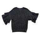 DKNY  Multi-Color Shimmer Ruffle Sleeve Sweater Photo 1