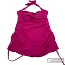 Swimsuit For All  Fuschia Pink Halter Ruched Sides One Piece Bathing Suit Size 12 Photo 0