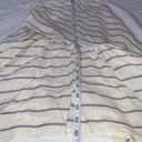 LUCHA the Label Linen Handkerchief High Low Stripe Cream Beige Skirt Sz 4 Tan Photo 11