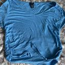 Rue 21 Blue Ribbed Crop Top Photo 0